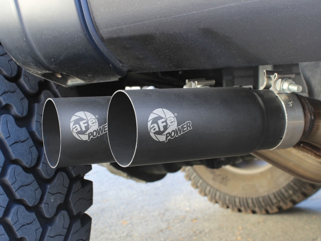 aFe POWER REBEL SERIES Cat-Back Exhaust w/ Black Tips (2011-2014 F-150 3.5L EcoBoost) - Click Image to Close