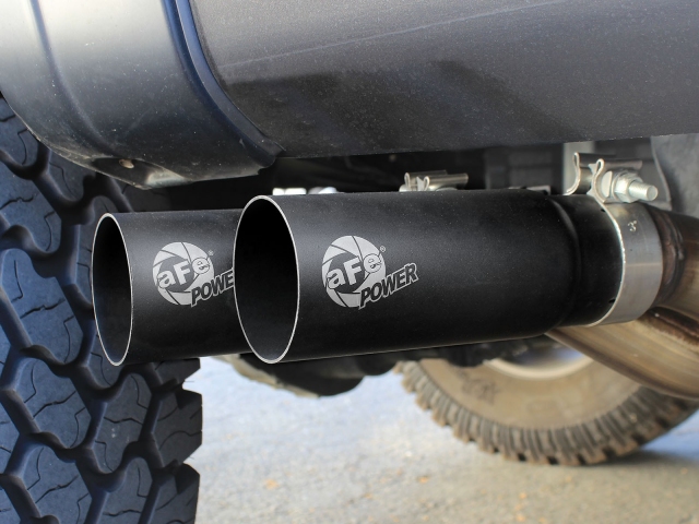 aFe POWER REBEL SERIES Cat-Back Exhaust w/ Black Tips - Click Image to Close
