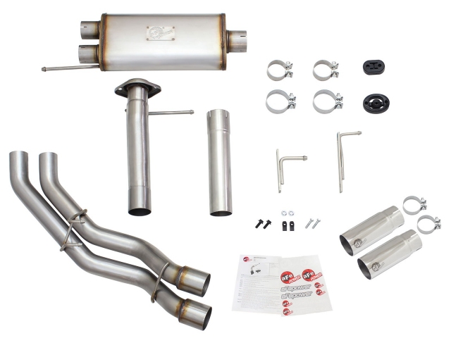 aFe POWER REBEL SERIES Cat-Back Exhaust w/ Polished Tips - Click Image to Close