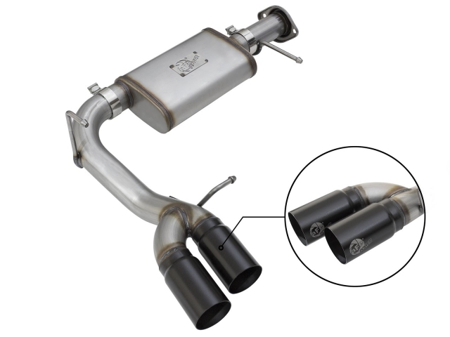 aFe POWER REBEL SERIES Cat-Back Exhaust w/ Black Tips (2015-2016 Colorado & Canyon 2.5L L4 & 3.6L V6) - Click Image to Close