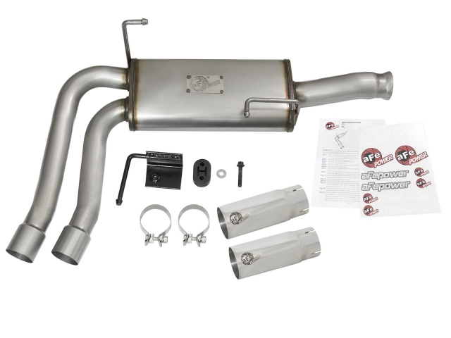 aFe POWER REBEL SERIES Cat-Back Exhaust w/ Polished Tips (2009-2016 Silverado & Sierra 1500 4.3L V6, 4.8L & 5.3L V8)