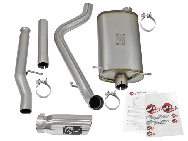 aFe POWER MACH Force XP Cat-Back Exhaust w/ Polished Tip (2009-2016 Silverado & Sierra 1500 4.3L V6, 4.8L & 5.3L V8)