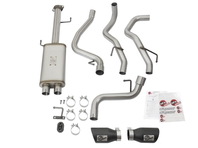 aFe POWER MACH Force XP Cat-Back Exhaust w/ Black Tips (2007-2014 FJ Cruiser) - Click Image to Close