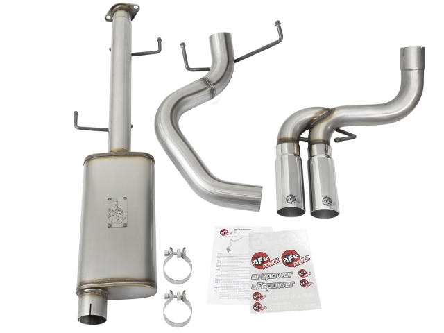 aFe POWER REBEL SERIES Cat-Back Exhaust w/ Polished Tips (2007-2014 FJ Cruiser) - Click Image to Close