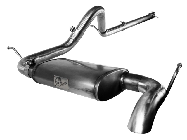 aFe POWER MACH Force XP Cat-Back Exhaust w/o Tip (2007-2011 Wrangler JK) - Click Image to Close