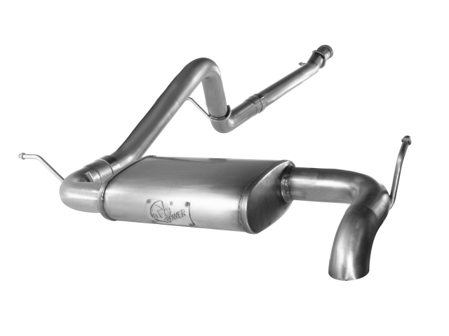 aFe POWER MACH Force XP Cat-Back Exhaust w/o Tip (2012-2016 Wrangler JK) - Click Image to Close