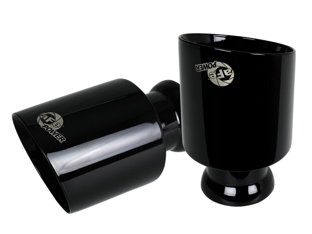 aFe POWER MACH Force-Xp 4-1/2" Black Direct-Fit Exhaust Tip Set (2015-2019 Charger 6.4L HEMI & SRT Hellcat) - Click Image to Close