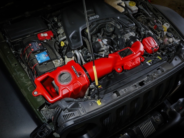 aFe POWER MOMENTUM GT "RED EDITION" Cold Air Intake w/ PRO DRY S (2018-2023 Jeep Wrangler JL & JLU & Gladiator JT 3.6L PENTASTAR V6)