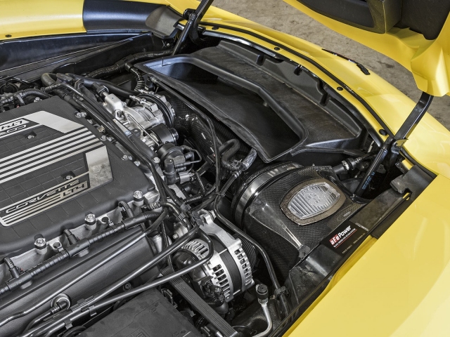 aFe POWER MOMENTUM Cold Air Intake w/ PRO DRY S & PRO 5 R, Carbon Fiber (2015-2016 Corvette Z06)