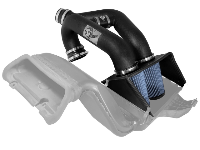aFe POWER Magnum FORCE Cold Air Intake w/ PRO 5 R, Stage 2 (2015-2016 F-150 2.7L & 3.5L EcoBoost) - Click Image to Close