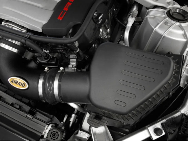 Airaid JR Air Intake System [SYNTHAMAX], Black (2016-2023 Chevrolet Camaro SS)