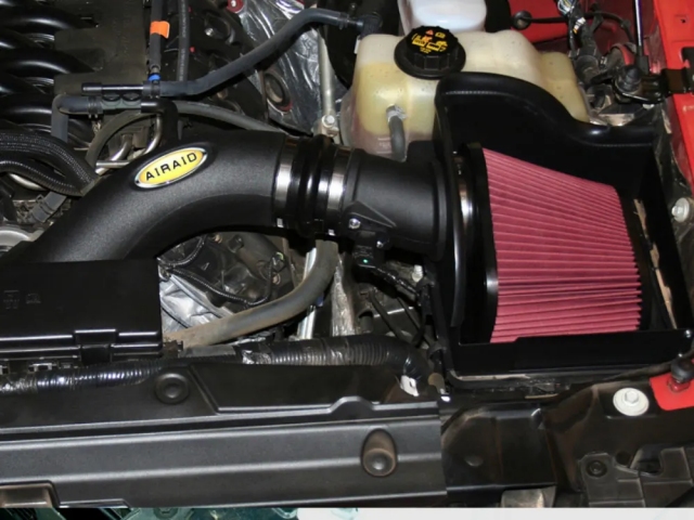 Airaid Cold Air Dam Performance Air Intake System [SYNTHAFLOW], Black (2011-2014 Ford F-150 5.0L COYOTE) - Click Image to Close