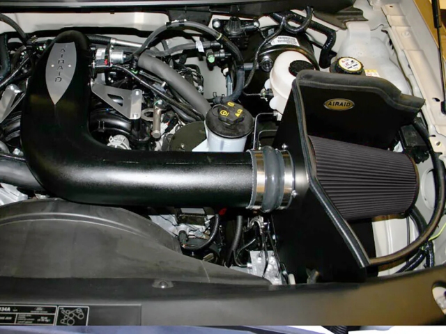Airaid Cold Air Dam Performance Air Intake System [SYNTHAMAX], Black (2004-2008 Ford F-150 5.4L MOD) - Click Image to Close