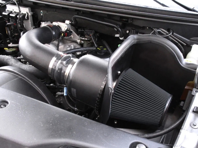 Airaid Cold Air Dam Performance Air Intake System [SYNTHAMAX], Black (2004-2006 Ford F-150 4.6L MOD) - Click Image to Close