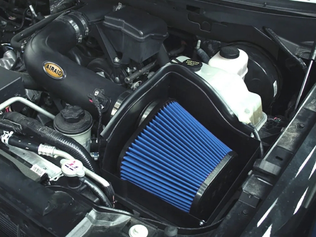 Airaid Cold Air Dam Performance Air Intake System [SYNTHAMAX], Black (2010 F-150 SVT Raptor 5.4L MOD) - Click Image to Close