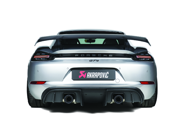 AKRAPOVIC Rear Carbon Fiber Diffuser - High Gloss (2020-2022 Porsche 718 Cayman GT4)