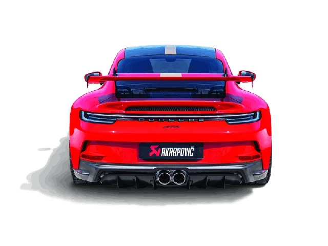 AKRAPOVIC Rear Carbon Fiber Diffuser - Matte (2021-2022 Porsche 911 GT3)