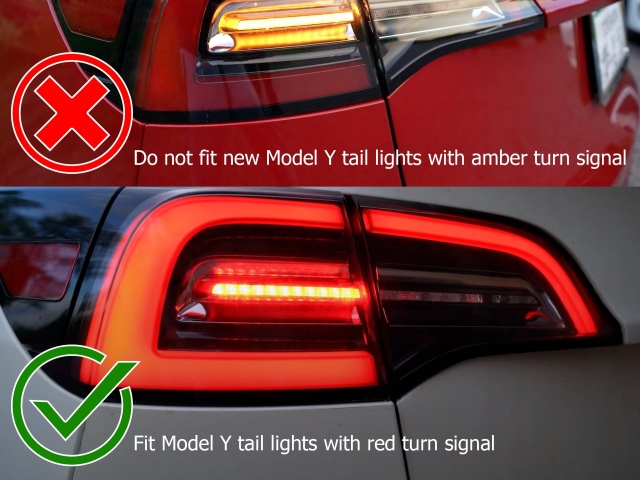 ALPHAREX PRO-SERIES LED Tail Lights, Jet Black (2017-2022 Tesla Model 3 & Model Y)