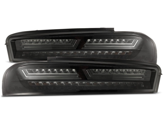 ALPHAREX PRO-SERIES LED Tail Lights, Jet Black (2016-2018 Chevrolet Camaro)