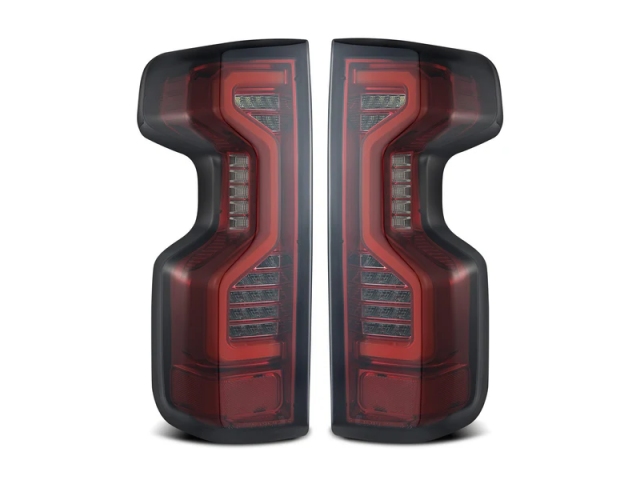 ALPHAREX PRO-SERIES LED Tail Lights, Red Smoke (2019-2023 Chevrolet Silverado 1500 & 2020-2023 Silverado 2500 & 3500HD)