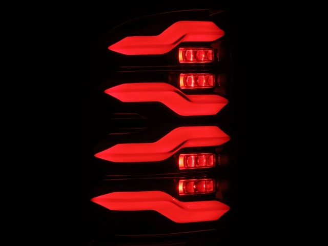 ALPHAREX LUXX-SERIES LED Tail Lights, ALPHA Black (2009-2018 RAM 1500, 2500 & 3500) - Click Image to Close