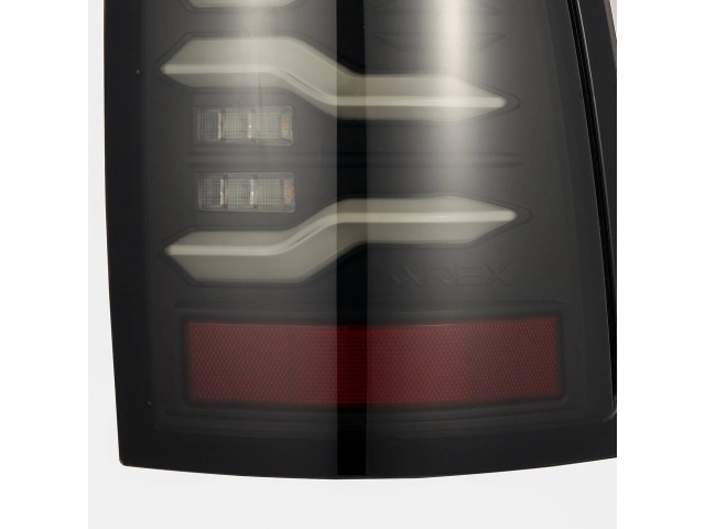 ALPHAREX LUXX-SERIES LED Tail Lights, Black (2009-2018 RAM 1500, 2500 & 3500) - Click Image to Close