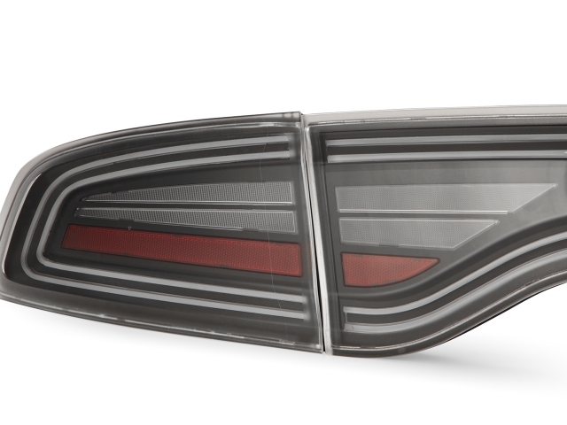 ALPHAREX NOVA-SERIES Prismatic LED Tail Lights, Black (2015-2023 Charger Scat Pack, SRT 392 & SRT Hellcat) - Click Image to Close