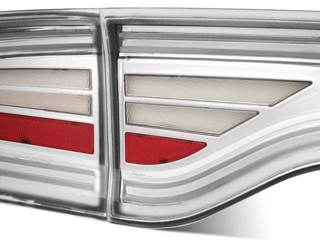 ALPHAREX NOVA-SERIES Prismatic LED Tail Lights, Chrome (2015-2023 Charger Scat Pack, SRT 392 & SRT Hellcat)