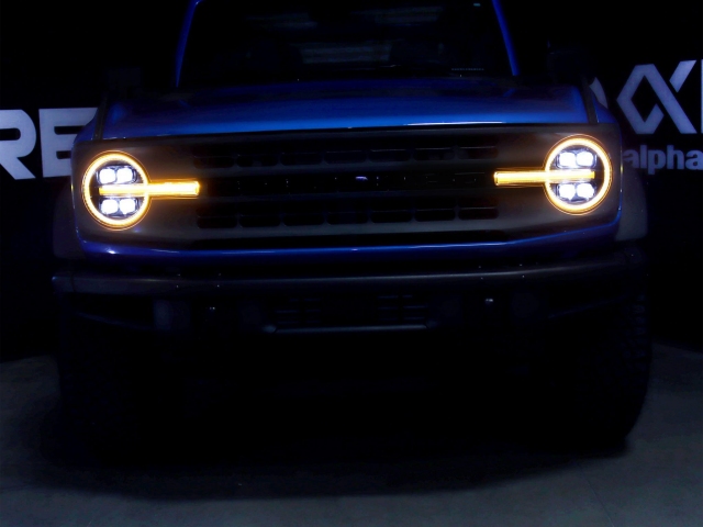 ALPHAREX NOVA-SERIES LED Projector Head Lights, ALPHA Black (2021-2024 Ford Bronco & Raptor)