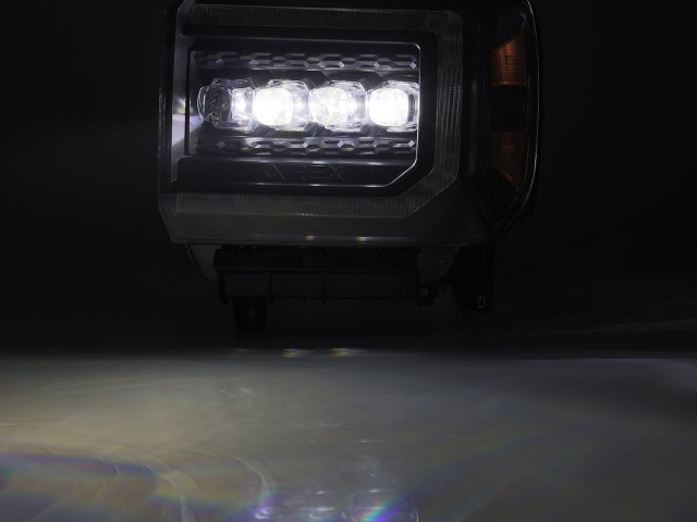 ALPHAREX NOVA-SERIES LED Projector Head Lights, Black (2014-2018 GMC Sierra 1500 & 2015-2018 GMC 2500 HD & 3500 HD) - Click Image to Close