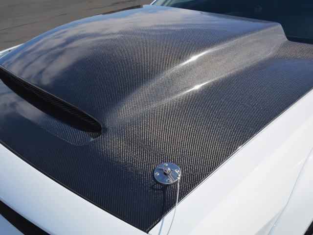 ANDERSON COMPOSITES Type-DP Carbon Fiber Hood (2018-2021 Dodge Challenger)