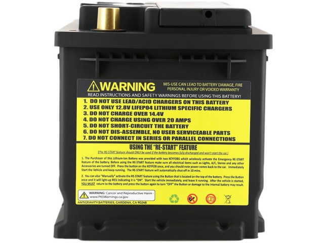 ANTIGRAVITY H6/Group-48 Lithium Car Battery [60 AMP HOURS | 1800 CRANKING AMPS | 18.15 LBS]
