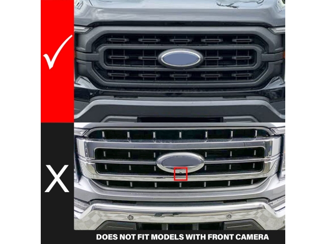 ANZO NEXUM SERIES LED Grille w/ Ignition Initiation Feature & Running Light Bar, Black (2021-2023 Ford F-150)