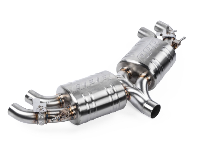 APR Cat-Back Exhaust w/ Quad 3" Polished Slash-Cut Tips (2015-2017 Volkswagon Golf R)