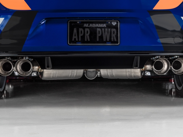 APR Cat-Back Exhaust w/ Quad 3" Polished Slash-Cut Tips (2015-2017 Volkswagon Golf R)