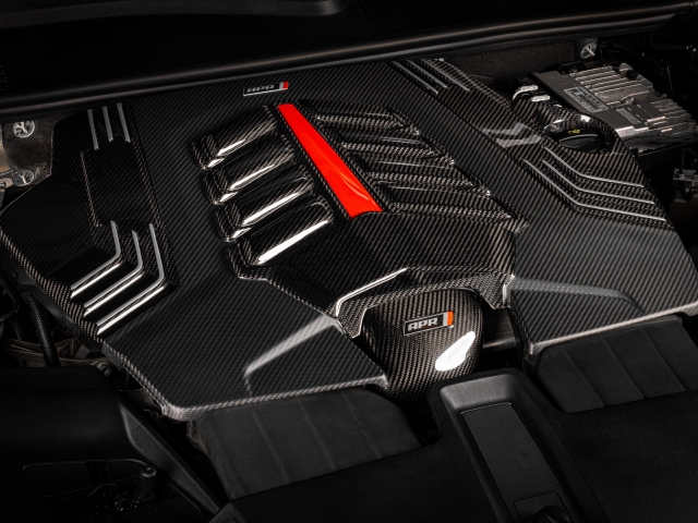 APR Carbon Fiber Engine Cover (2019-2024 Audi Q7, S Q7, Q8, S Q8, RS Q8 & Porsche Cayenne)