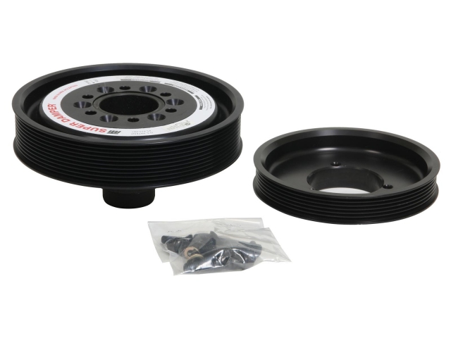 ATI PERFORMANCE SUPER DAMPER Harmonic Damper [OUTER DIAMETER 8.074" (20% OD) | WEIGHT (WITHOUT HUB) 12 LBS | SHELL MATERIAL ALUM | RIBS 10, 6 A/C | HUB MATERIAL STEEL] (FORD 5.0L COYOTE & 2012-2013 Mustang Cobra Jet) - Click Image to Close