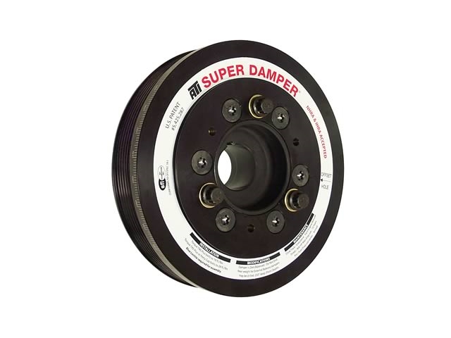 ATI PERFORMANCE SUPER DAMPER Harmonic Damper [OUTER DIAMETER 6.78" (10% UD) | WEIGHT 4.5 LBS | SHELL MATERIAL ALUM | GROOVES 6 | 4 GROOVE REAR PULLEY | HUB MATERIAL STEEL] (1998-2002 Camaro & Firebird LS1 & 2004-2006 Pontiac GTO)