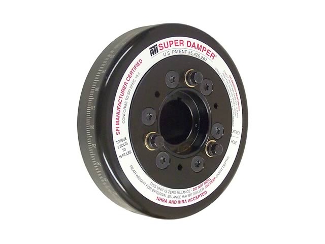 ATI PERFORMANCE SUPER DAMPER Harmonic Damper [STEEL SHELL | 6.325" OD | 3 RING | TOTAL WEIGHT 8.3 LBS | INERTIA WEIGHT 2.4 LBS] (GM LS1) - Click Image to Close