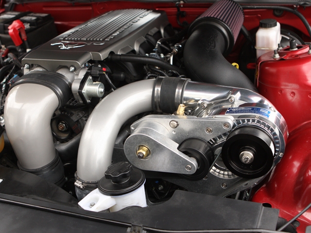 ATI ProCharger High Output Intercooled System w/ P-1SC-1 (2005-2010 Ford Mustang GT) - Click Image to Close