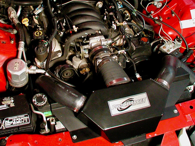 ATI ProCharger Intercooled Serpentine Race Kit w/ D-1SC (8-Rib w/ Spring Tensioner) (1998-2002 Chevrolet Camaro & Pontiac Firebird 5.7L LS1) - Click Image to Close