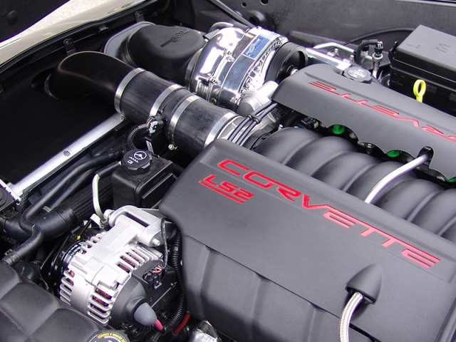 ATI ProCharger High Output Intercooled Tuner Kit w/ P-1SC-1 (2005-2007 Chevrolet Corvette 6.0L LS2) - Click Image to Close