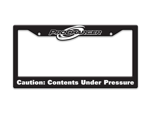 ATI ProCharger "Caution: Contents Under Pressure" License Plate Frame