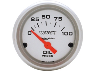 Auto Meter Ultra-Lite Air-Core Gauge Gauge, 2-1/16", Oil P
