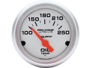 Auto Meter Ultra-Lite Air-Core Gauge Gauge, 2-1/16", Oil T