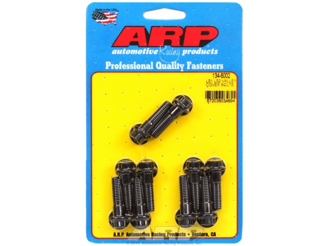 ARP Valley Cover Bolts [BLACK OXIDE | 12-POINT] (GM LS)