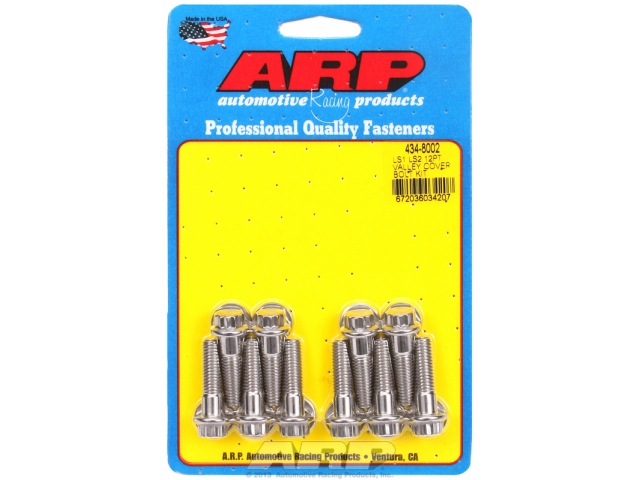 ARP Valley Cover Bolts [STAINLESS | 12-POINT] (GM LS) - Click Image to Close