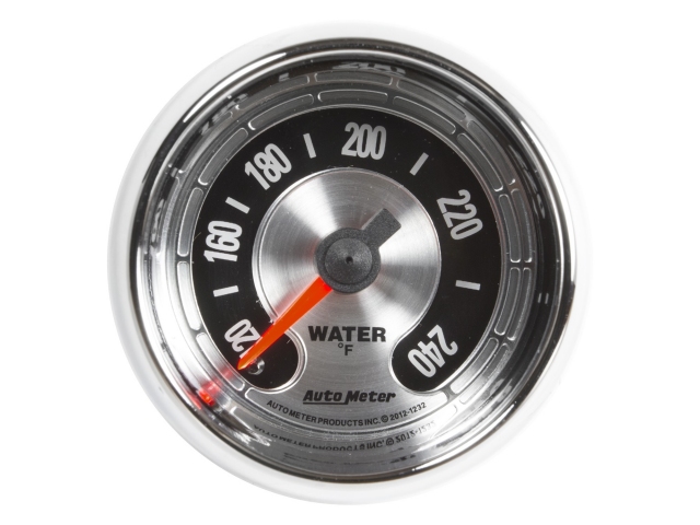 Auto Meter AMERICAN MUSCLE Mechanical Gauge, 2-1/16", Water Temperature (100-240 F) - Click Image to Close