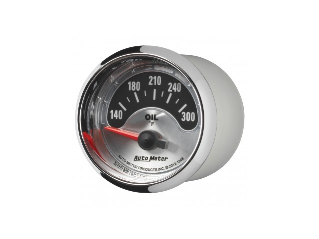 Auto Meter AMERICAN MUSCLE Air-Core Gauge, 2-1/16", Oil Temperature (140-300 F)
