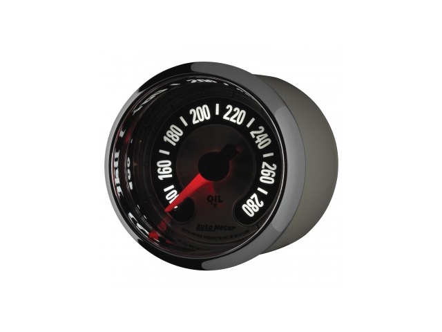 Auto Meter AMERICAN MUSCLE Digital Stepper Motor Gauge, 2-1/16", Oil Temperature (140-280 F)